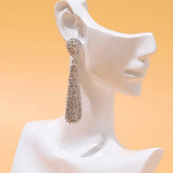 Geometric Drop Earrings - Picture 2 of 4